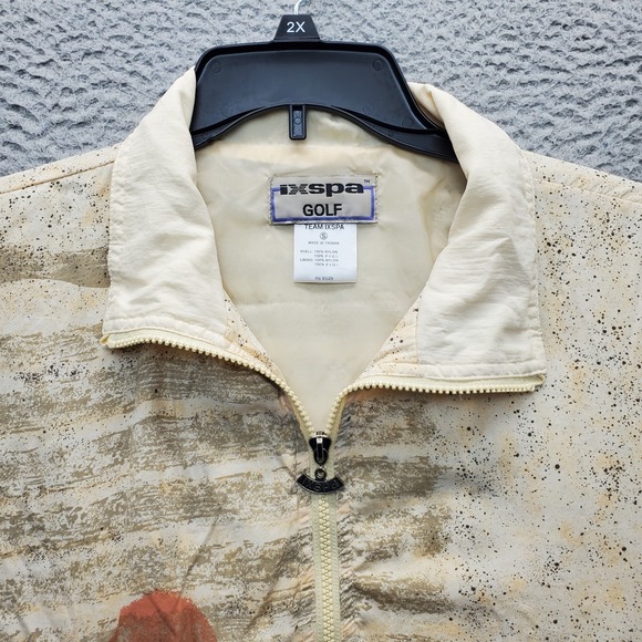 Vintage IXSPA Golf Jacket Women S Multi Performance Star Paint Splatter Full Zip - Picture 5 of 10